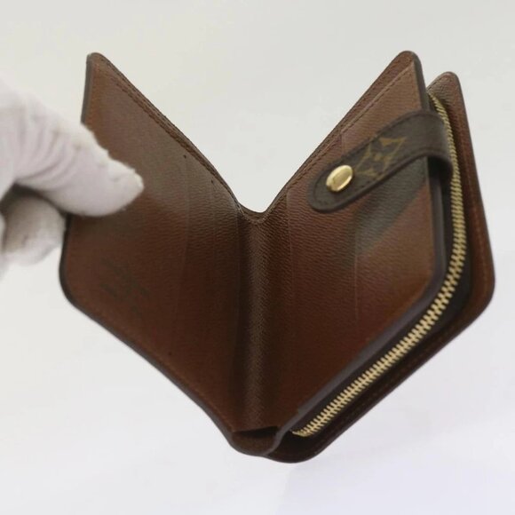 LOUIS VUITTON Monogram Compact Zip Wallet M61667 LV Auth am5633M - Picture 9 of 16